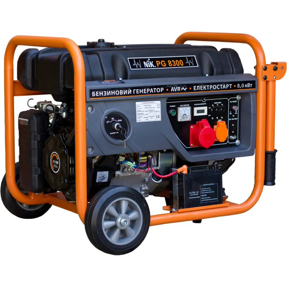 Бензиновий генератор NiK PG 8300